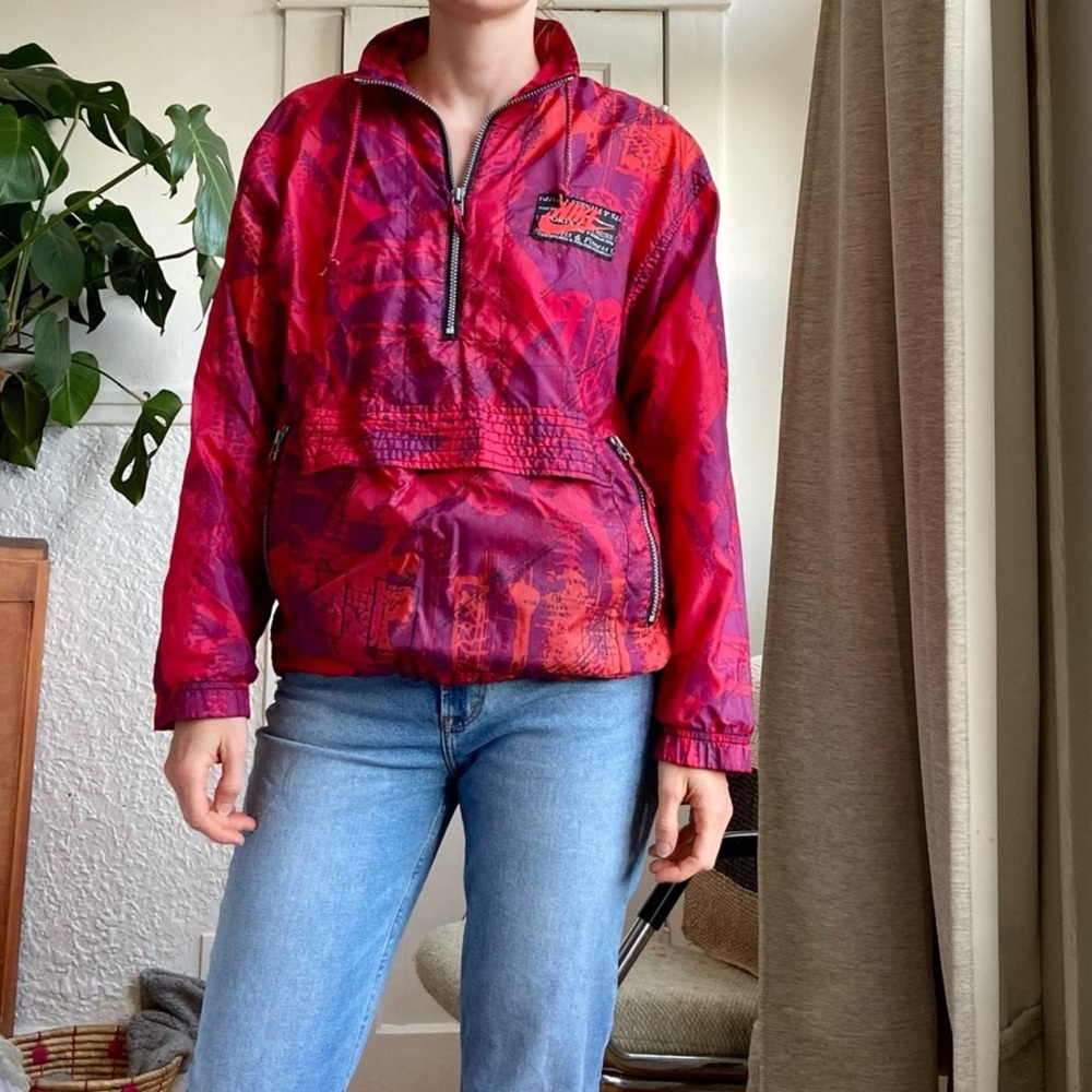 Vintage Nike Baseball Overprint Anorak Jacket